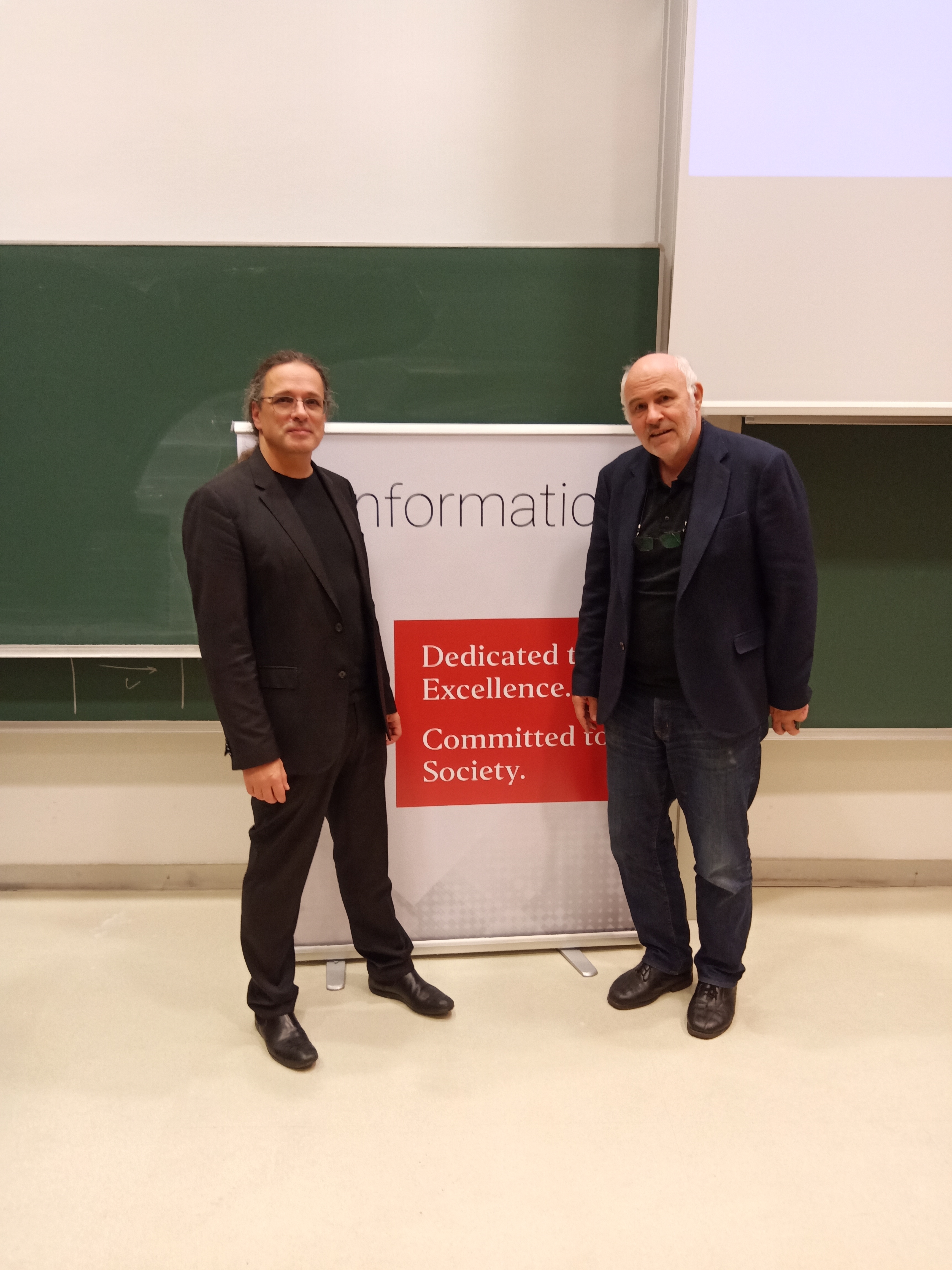 Gerfried Stocker and Prof. Werthner Gerfried Stocker and Prof. Werthner